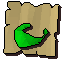 Green face mask (noted)