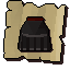 Black plateskirt (t) (noted)