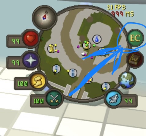 coin pouch location