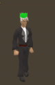 A player wearing a Green Partyhat.